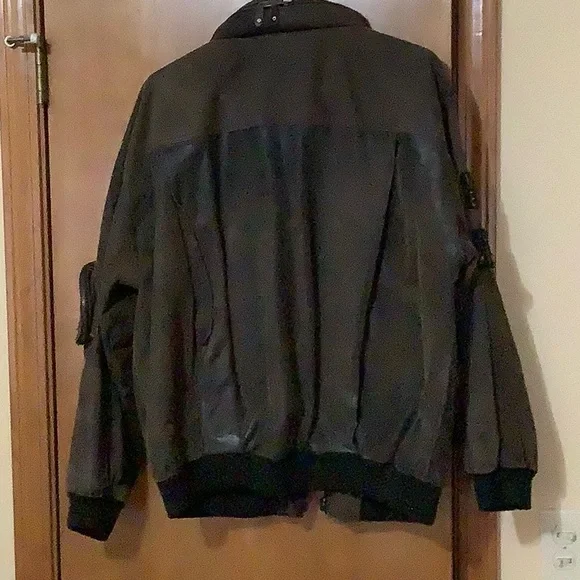 Vintage Leather Jacket w/patches - Picture 2 of 12